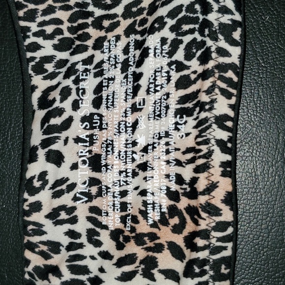 Victoria's Secret Animal Print Push-Up Bra 34C - Picture 5 of 8
